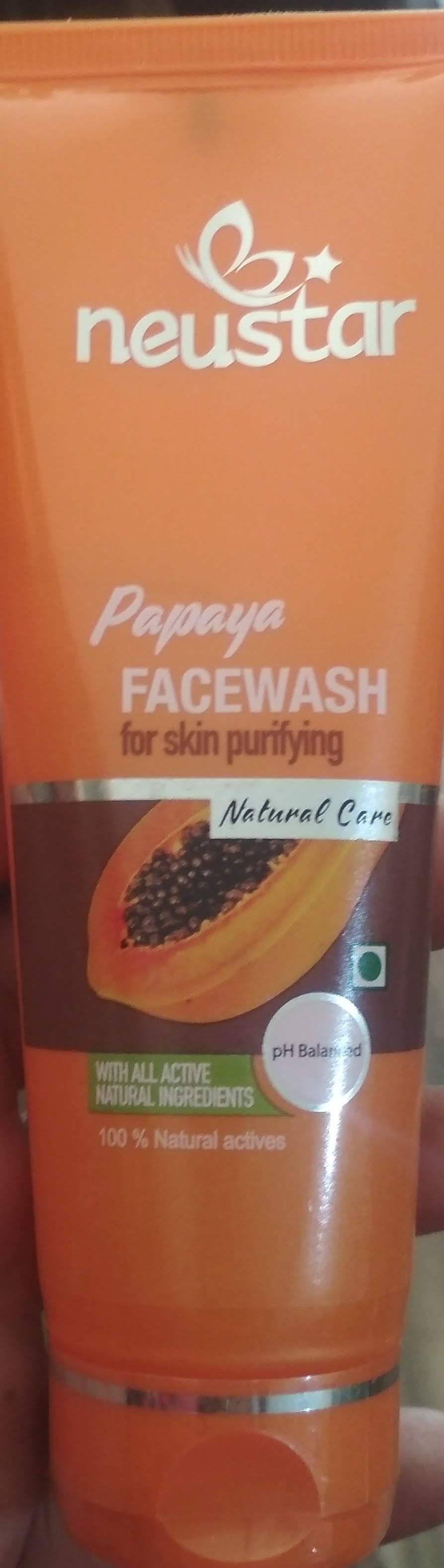 neustar papaya face wash 100ml elements